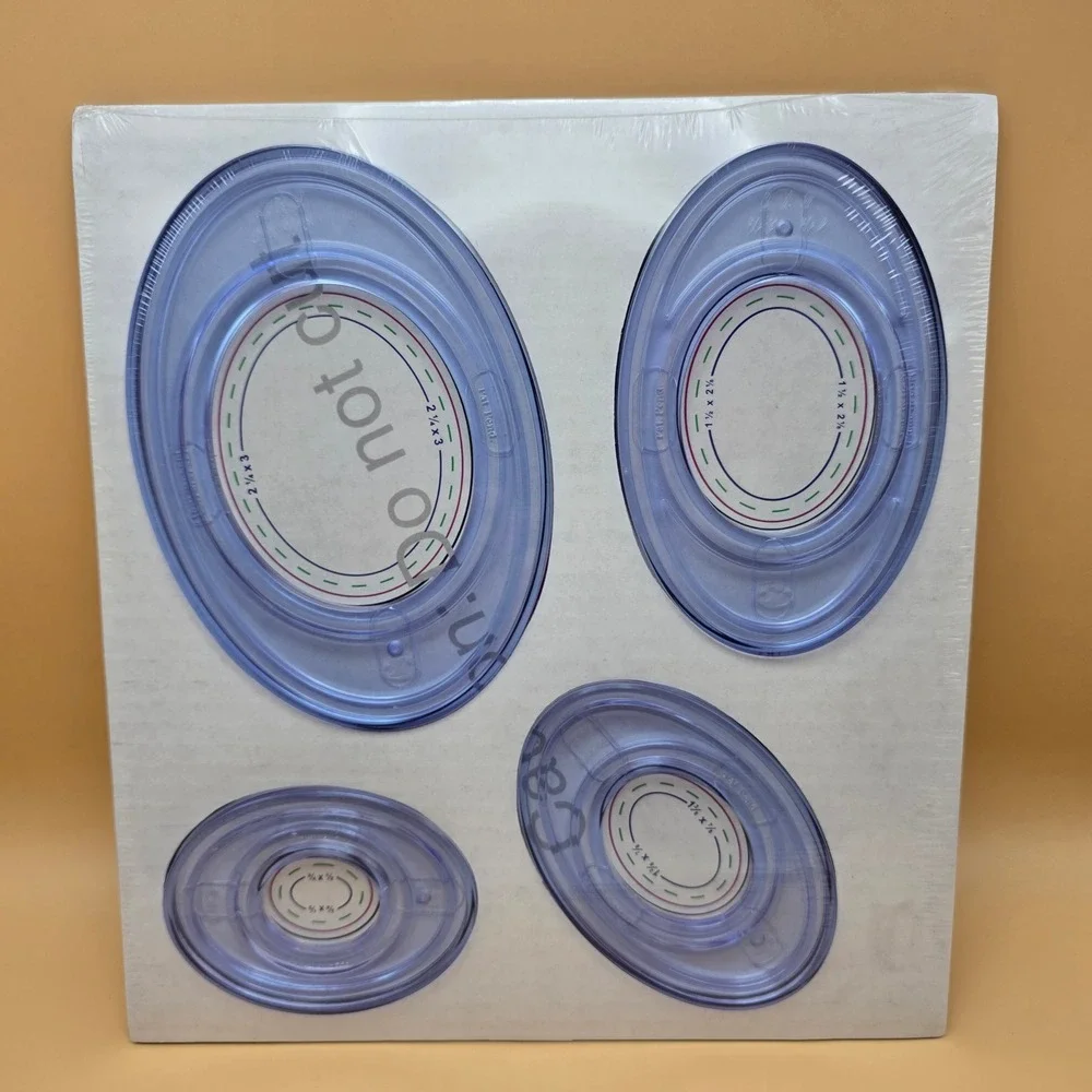 Vintage Creative Memories Custom‎ Cutting Lot Circle Oval Templates Scrapbooking